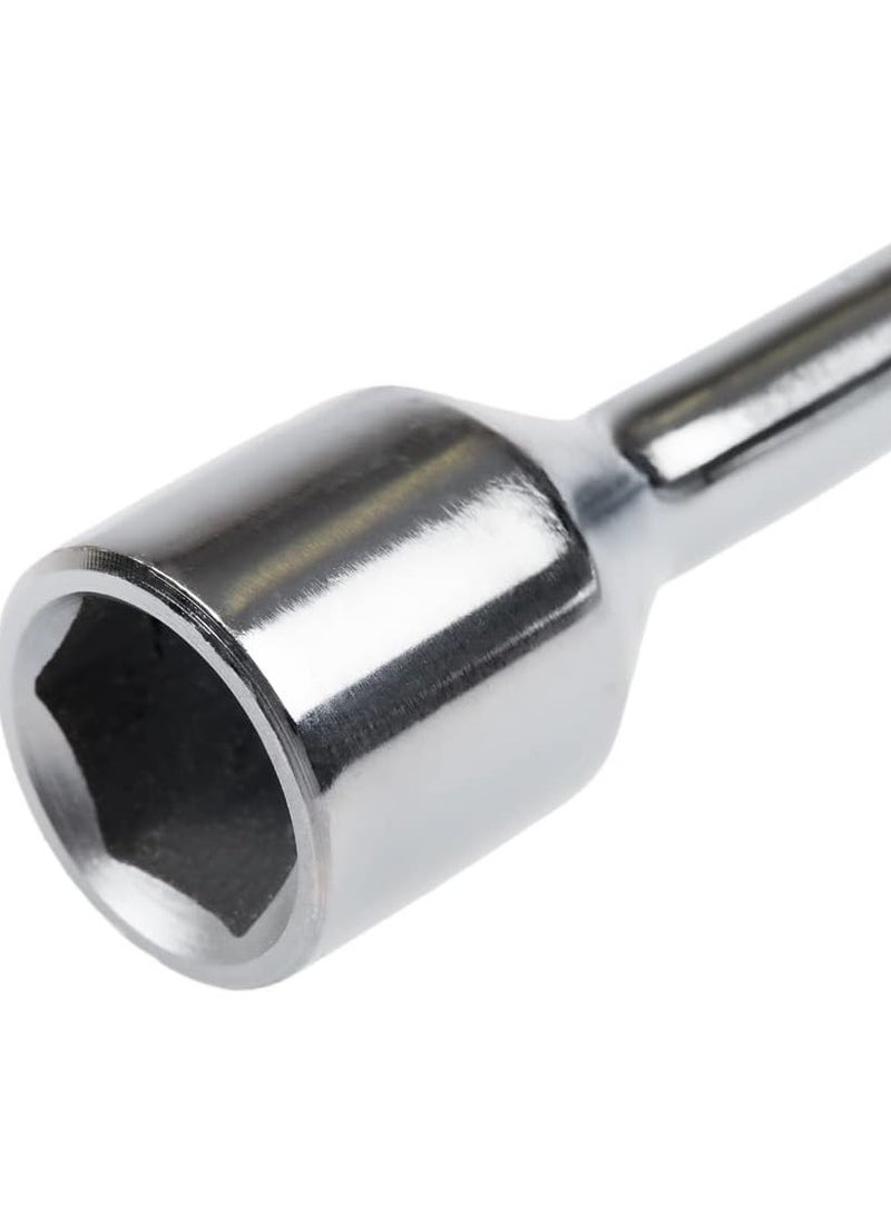 Universal 4-Way Heavy Duty Fixed Cross Wheel Nut Wrench – 17mm, 19mm, 21mm & 22mm Sockets | Tyre Wheel Brace for Car, Truck, Van Repairs - Image 3