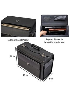 Freegallops Rolling 18" Laptop Briefcase on Wheels Attache Lawyers Case Legal Size  - Image 3