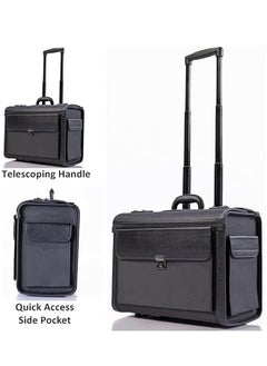 Freegallops Rolling 18" Laptop Briefcase on Wheels Attache Lawyers Case Legal Size  - Image 5