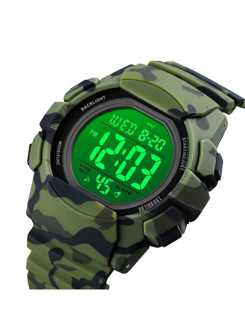 Men's Military LED Light Digital Sport Watch 1771GNCM - Image 4