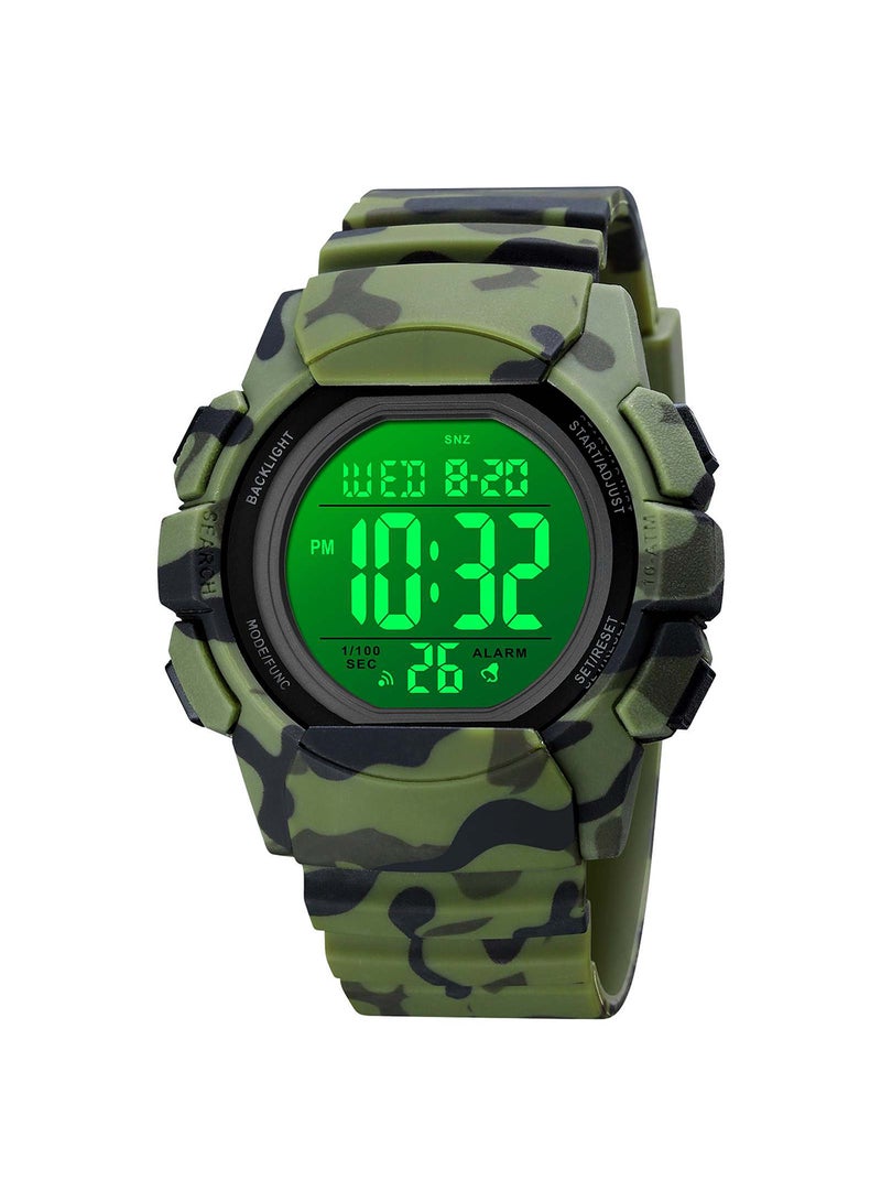 Men's Military LED Light Digital Sport Watch 1771GNCM - Image 2