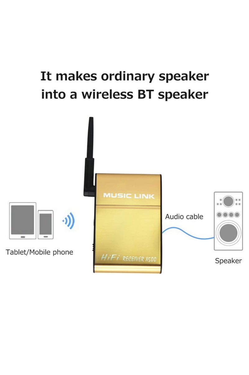 X500 Bluetooth Wireless Audio Receiver Sound Receptor Bluetooth 4.0 Stereo Music Link Audio Receiver Adapter for Phone Tablet PC TV Home Car Speaker System - Image 3