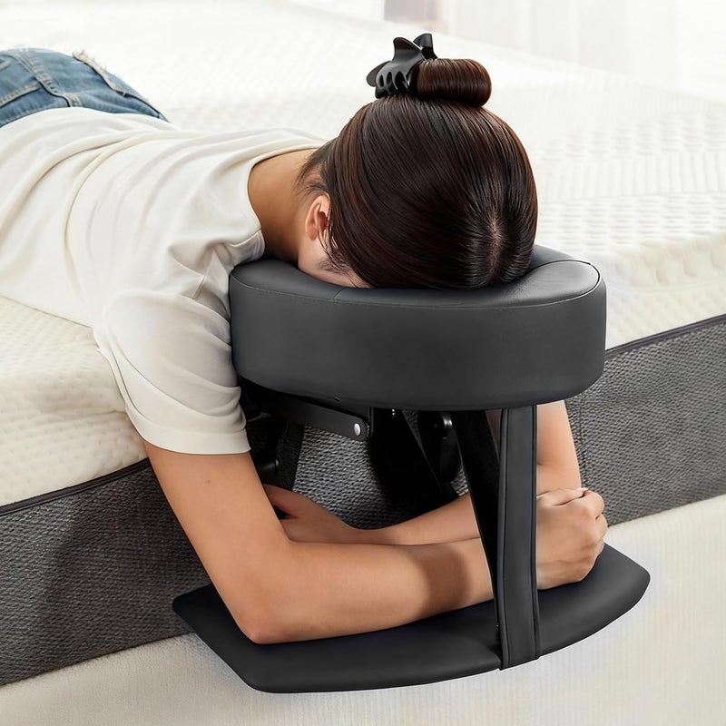 HoMove Massage Headrest for Bed with Arm Rest, Adjustable Massage Face Cradle at Home, Portable Bed Massage Head Holder, Massage Table Head Rest Kit for Salon, Face Down Pillow After Eye Surgery - Image 1