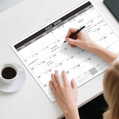 MaaIbok 2026-2027 Wall Calendar, Large Wall Calendar 2026-2027 from July 2026 to December 2027,15" x 11.5", 18 Months Calendar with Julian Date, Perfect for Office & School - Image 2