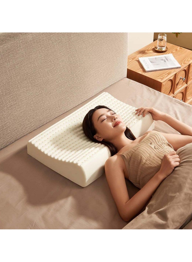 Xiaomi Mijia Natural Latex Neck Pillow Pro Full Pillow for Sleep Circulation Ventilation Outer Pillowcase Washable Antibacterial - Image 4