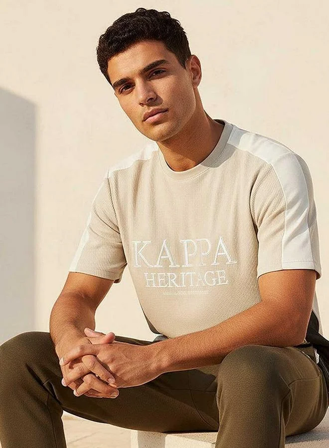 Kappa WHITE Kappa 2 Way Stretch T-shirt for Men | Best Price UAE