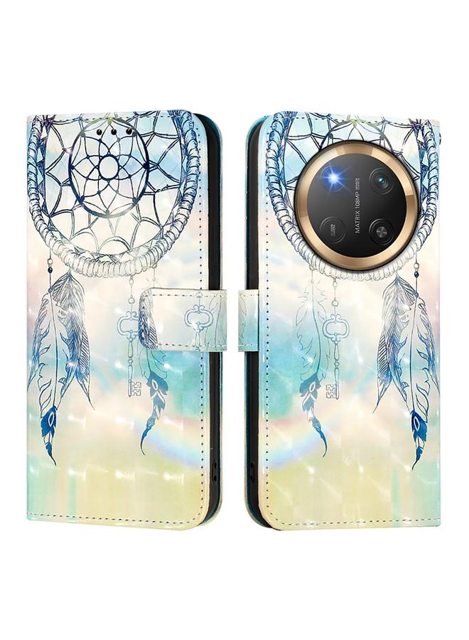 اس-توب جراب هاتف Honor X9c 5G بتصميم ثلاثي الأبعاد من الجلد مع قلاب أفقي - Image 2