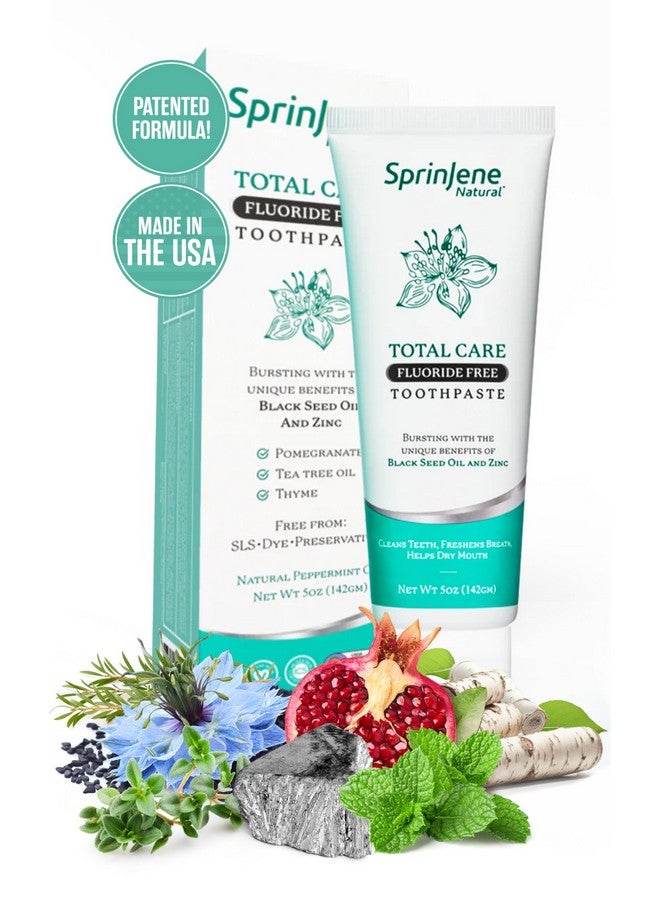 سبرين جين معجون أسنان طبيعي للعناية الكاملة وخالي من الفلورايد لأسنان ولثة قوية | معجون أسنان طبيعي لحماية الأسنان من التسوس | عبوة واحدة - Image 1