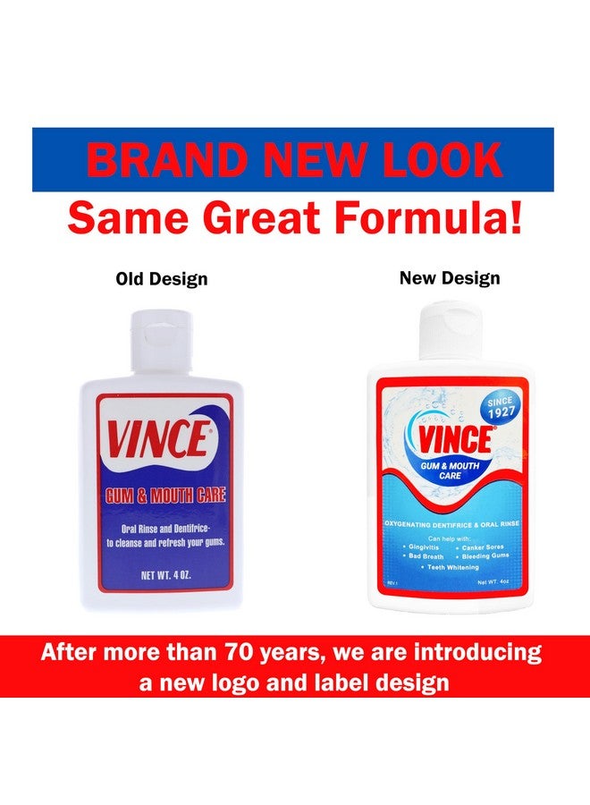 VINCE مسحوق العلكة والفم - معجون أسنان للاستخدام اليومي - فقاعات أكسجينية - رائحة فم كريهة - التهاب اللثة - لثة متهيجة أو نازفة - قرحة فموية - التهاب - جروح - تنظيف وانتعاش - 4 أونصات - Image 3