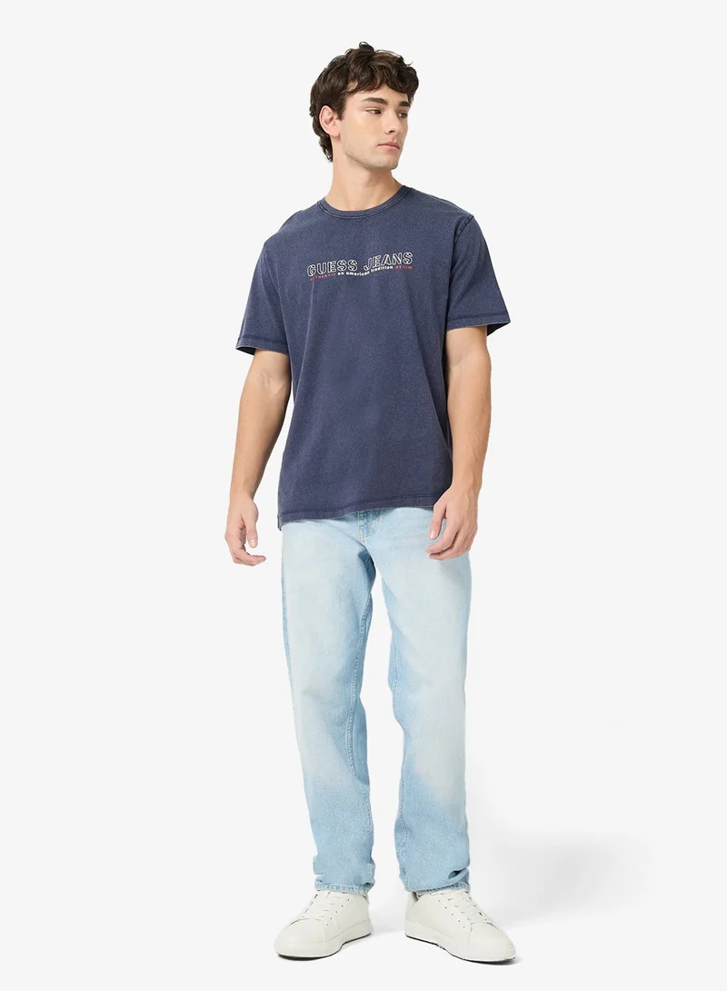 GUESS  Casual Crew Neck T-Shirt for Men | Best Price UAE