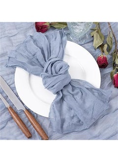 Dusty Blue Cheesecloth Napkins  Spring Napkins Set of 10 Boho Washable Dinner Table Napkins for Wedding Party Baby Shower Birthday Party Decor - pzsku/ZAA25AAE0ABF74BD93E26Z/45/_/1740567552/708c461e-2ef4-4e3f-bbab-a997109ea5b0