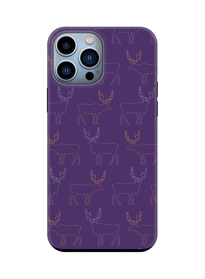 Tough Pro Series Case for Apple iPhone 14 Pro Max Dual Layer hybrid PC & TPU Customized Mobile Cover Shield with inner TPU protection Matte Finish - Purple Moose