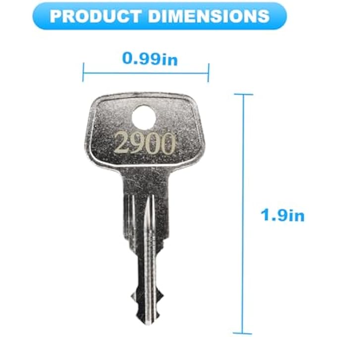 rayihni 2900 X-Cargo Roof Rack Key,XCargo Luggage Roof Key Karrite Ski Bike xcargo Carrier Skyline Sportrack XL,Replacement Keys for Sears XCargo Karrite SportRack Carriers(Code 2900-2 pcs) - Image 2