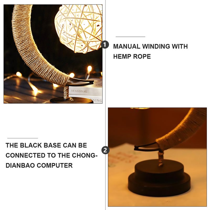 1Pc Retro Lamp Shape Night Light Decoration for Bedroom Khaki - Image 5