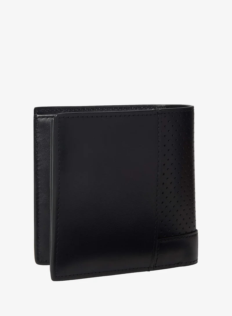 CALVIN KLEIN Perforated Leather Trifold Wallet