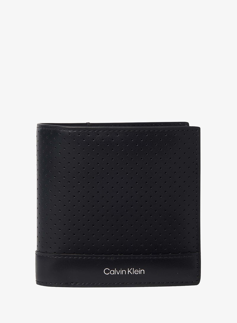 CALVIN KLEIN Perforated Leather Trifold Wallet - Image 1