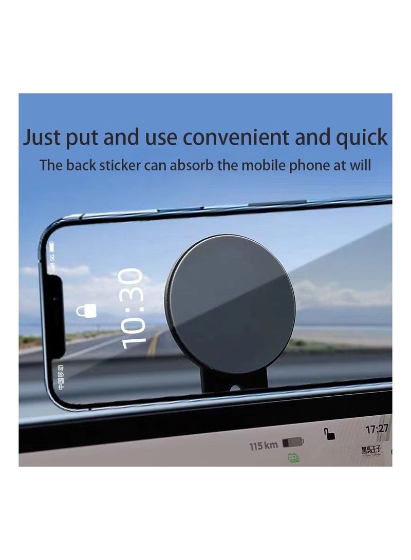 Rock Pow Magnetic Mount For Tesla Car Center Console Flexible Phone Control Panel Holder Mag-safe Compatible For iPhone 16/15/14/13/12 And All Smartphones  - Image 5