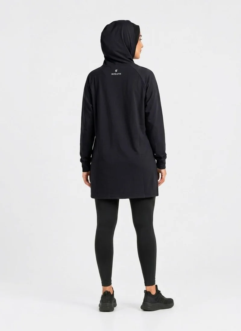 Moveletix Women's Training Top Hooded Black Soft