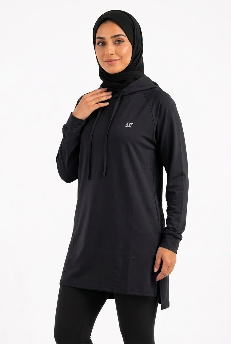 Moveletix Women's Training Top Hooded Black Soft