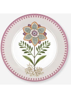 Pip Studio Lily & Lotus White Porcelain Breakfast Plate 21 cm  - Image 1