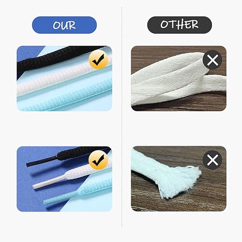 Gozaqe No Tie Elastic Shoe Laces,1 Pairs,Elastic Shoe Laces for Kids,Adult and elderly,Screw Capsule Shoe Clasp,Suitable for Sports Shoes,Casual Shoes,Hiking Shoes,Etc (White) - Image 3