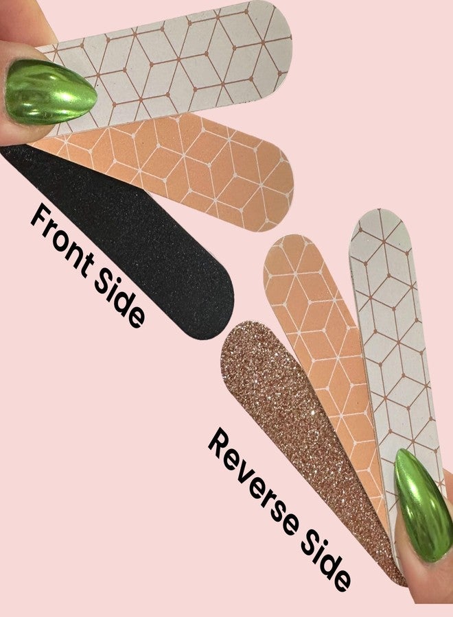 ALAZCO Set of 18 Dual-Sided Nail File Emery Board Heavy Medium & Fine Grit Cushioned Easy Grip Comfortable Filing Smoothing Finishing Nails 3.5” Travel Size TSA Approved - Image 2