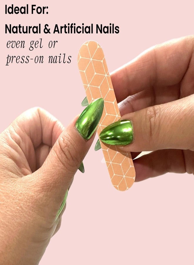 ALAZCO Set of 18 Dual-Sided Nail File Emery Board Heavy Medium & Fine Grit Cushioned Easy Grip Comfortable Filing Smoothing Finishing Nails 3.5” Travel Size TSA Approved - Image 4