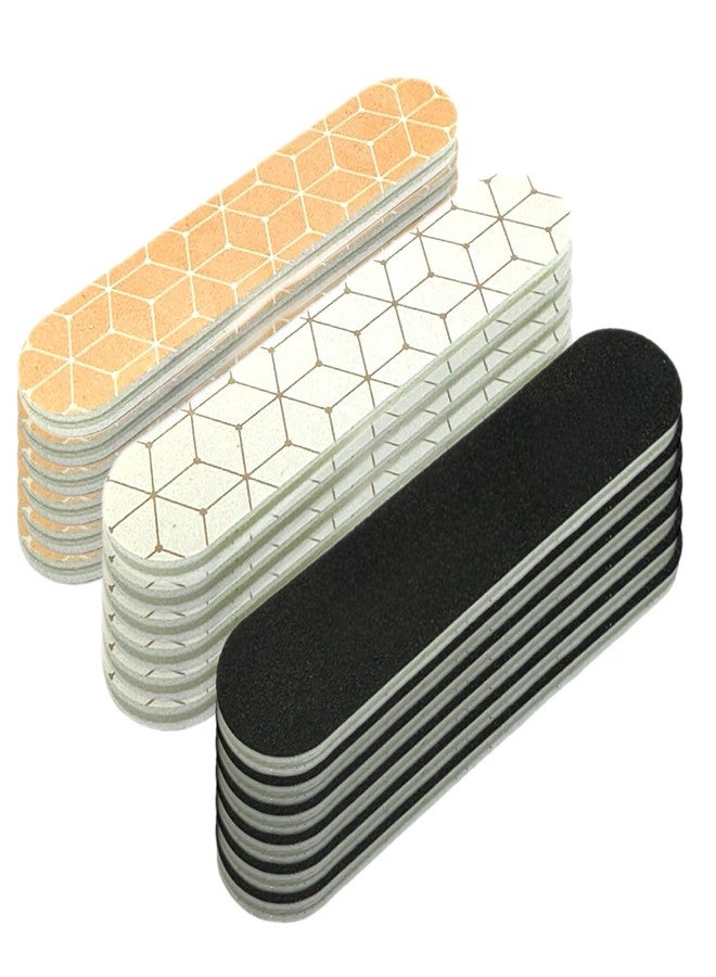 ALAZCO Set of 18 Dual-Sided Nail File Emery Board Heavy Medium & Fine Grit Cushioned Easy Grip Comfortable Filing Smoothing Finishing Nails 3.5” Travel Size TSA Approved - Image 1