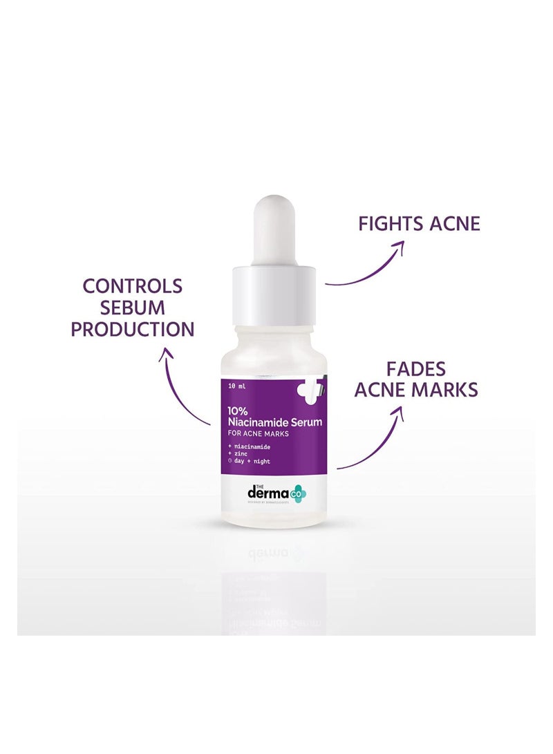 THE derma Co 10% Niacinamide Face Serum For Acne Marks And Acne Prone Skin For 10ml  - Image 3