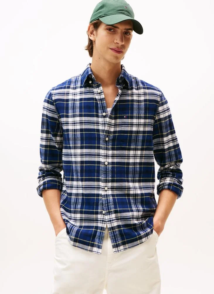Regular Fit Tartan Check Flannel Shirt