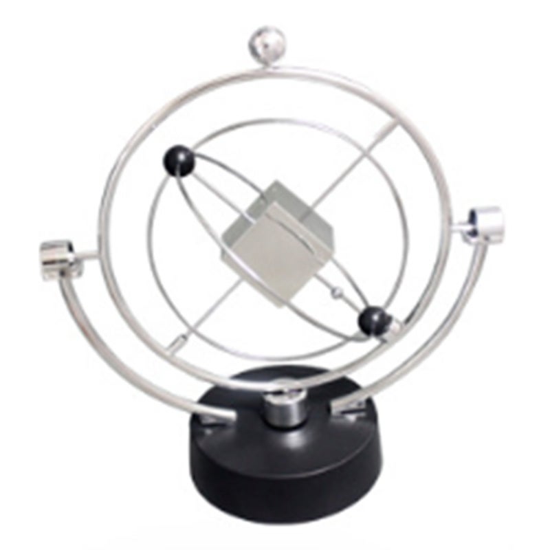 Perpetual Motion Toy: Metal Texture Desk Toy - Relaxing Swing Motion Electronic Perpetual Motion Machine for Home Office Decor, Science Lovers, Children - Image 1