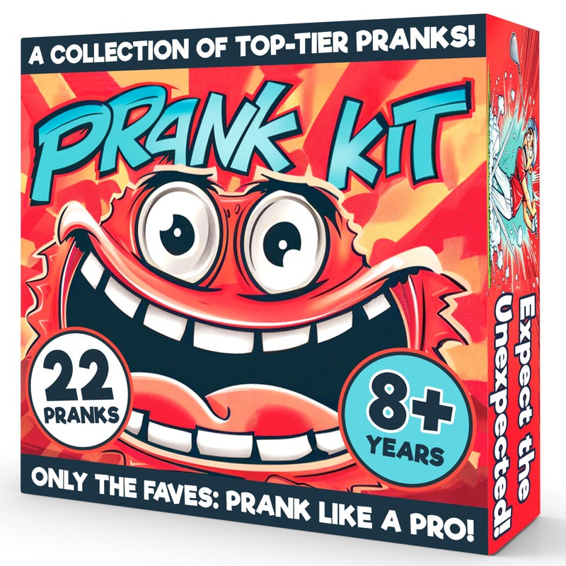 BLOONSY Prank Kit for Teens and Adults | Fart Spray, Cricket Noise Maker and Over 20 Prank Stuff | Prank Toys Pack Set Box for Gifts for Kids - Image 1