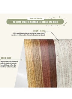 Excefore Wood Grain Repair Tape, 2 Roll, Self Adhesive Wood Grain Repair Patch for Tables, Waterproof Multi-Use Furniture Door Floor Tape for kitchen, living room decoration (Natural oak)  - Image 3