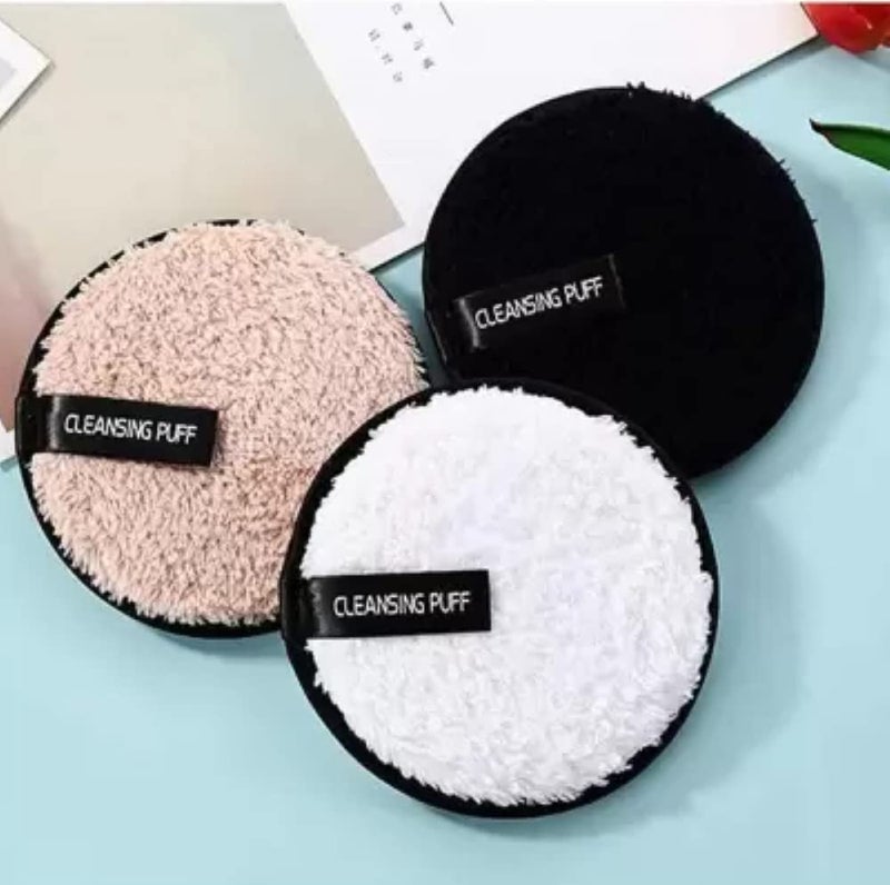 Feelhigh Soft Fiber Makeup Remover Pads Facial Cleansing Pads for Face Makeup small 3 - Image 3
