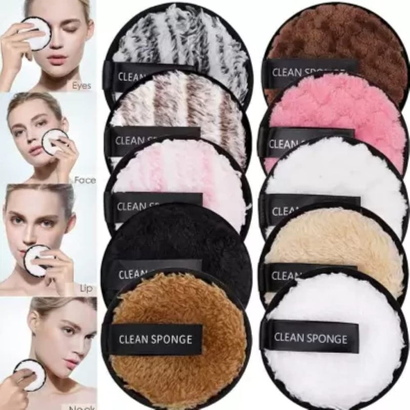 Feelhigh Soft Fiber Makeup Remover Pads Facial Cleansing Pads for Face Makeup small 3 - Image 4