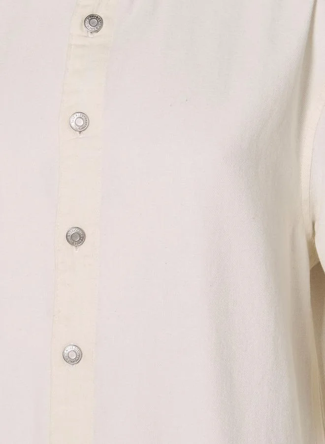 لي كوبر Lee Cooper Men Regular Fit Collared Long Sleeve Shirt
