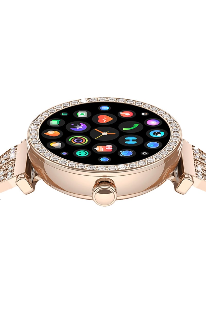 Lenyes LW-246 Smart Watch with Bluetooth Calling, Fitness Tracker, Heart Rate & Sleep Monitoring, Multi-Sport Modes, Smart Notifications, Gold - Image 2