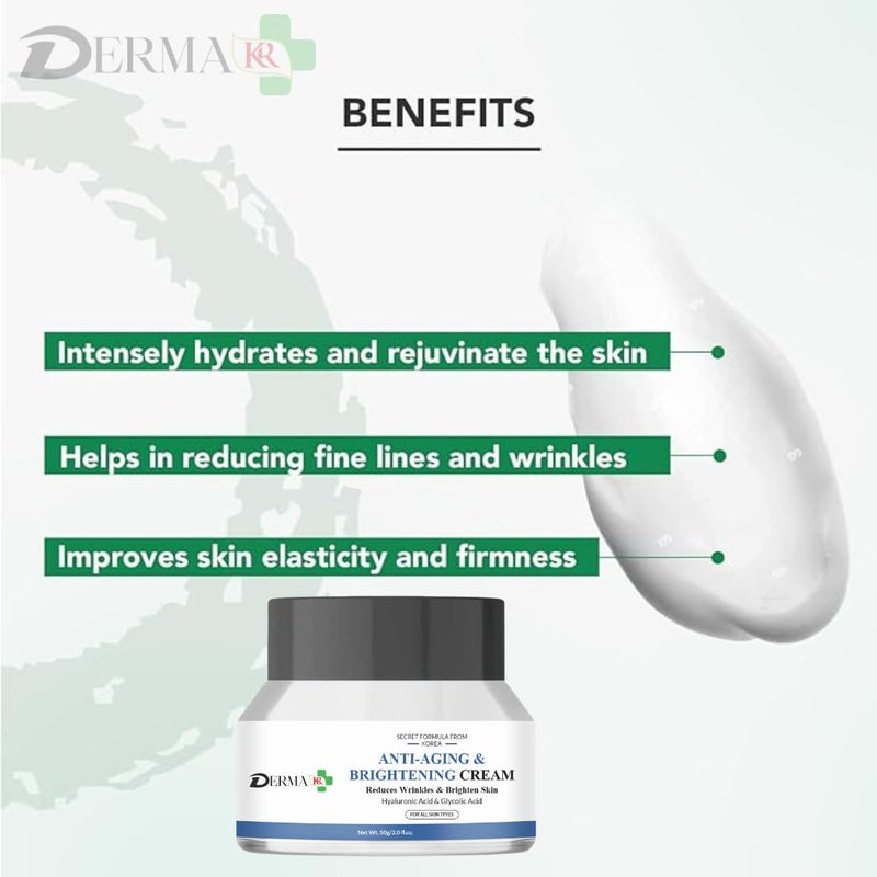 DERMAKR DERMA KR Anti Aging Brightning Cream50gm Green tea Clean Clear Face Pack50gm 2 Scilicylic acid Face serum 15Ml Pack of 3 - Image 3