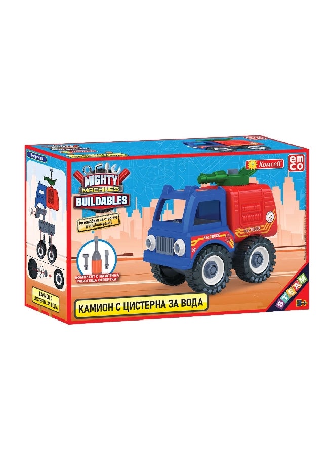 Emco - High-Quality Komcell Mighty Machine Buildables Car Assorted Color 9.5 x 7.5 x 12.8 cm 1830 - Image 1