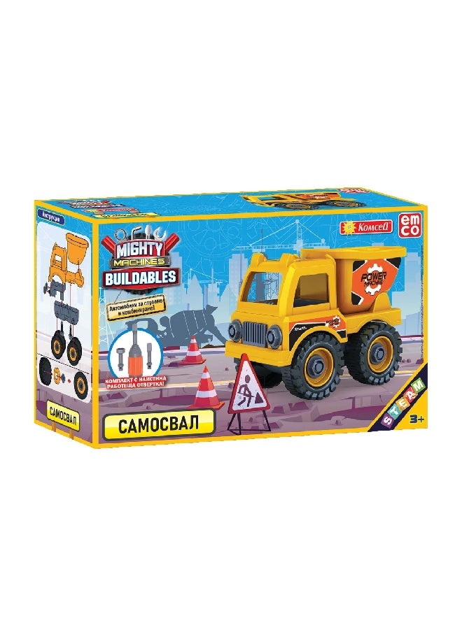Emco - High-Quality Komcell Mighty Machine Buildables Car Assorted Color 9.5 x 7.5 x 12.8 cm 1830 - Image 1