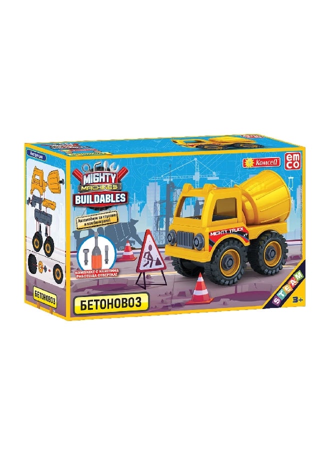 Emco - High-Quality Komcell Mighty Machine Buildables Car Assorted Color 9.5 x 7.5 x 12.8 cm 1830 - Image 1
