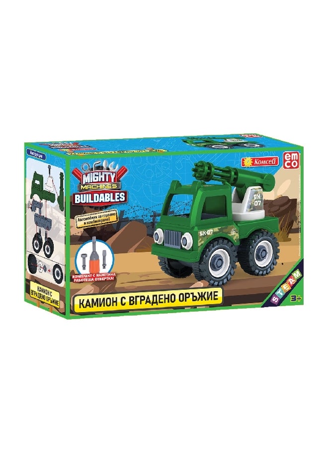 Emco - High-Quality Komcell Mighty Machine Buildables Car Assorted Color 9.5 x 7.5 x 12.8 cm 1830 - Image 1