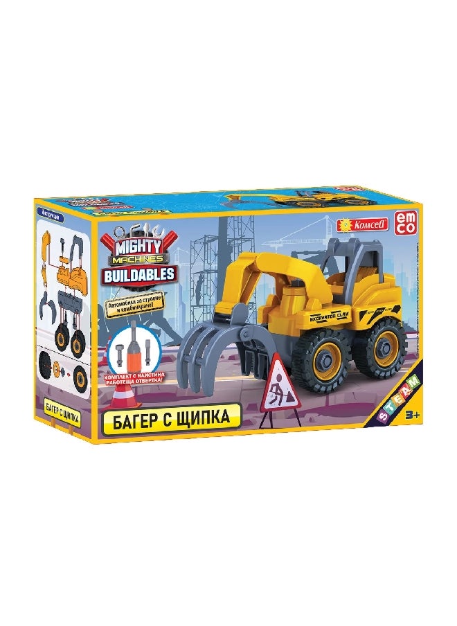 Emco - High-Quality Komcell Mighty Machine Buildables Car Assorted Color 9.5 x 7.5 x 12.8 cm 1830 - Image 1