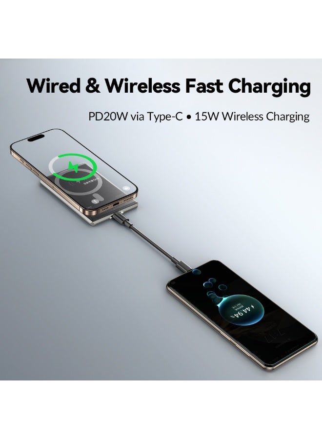 XBLU-TECH MP5 Ultra Thin Wireless Power Bank 5000mAh 15W Wireless 20W PD - Image 2