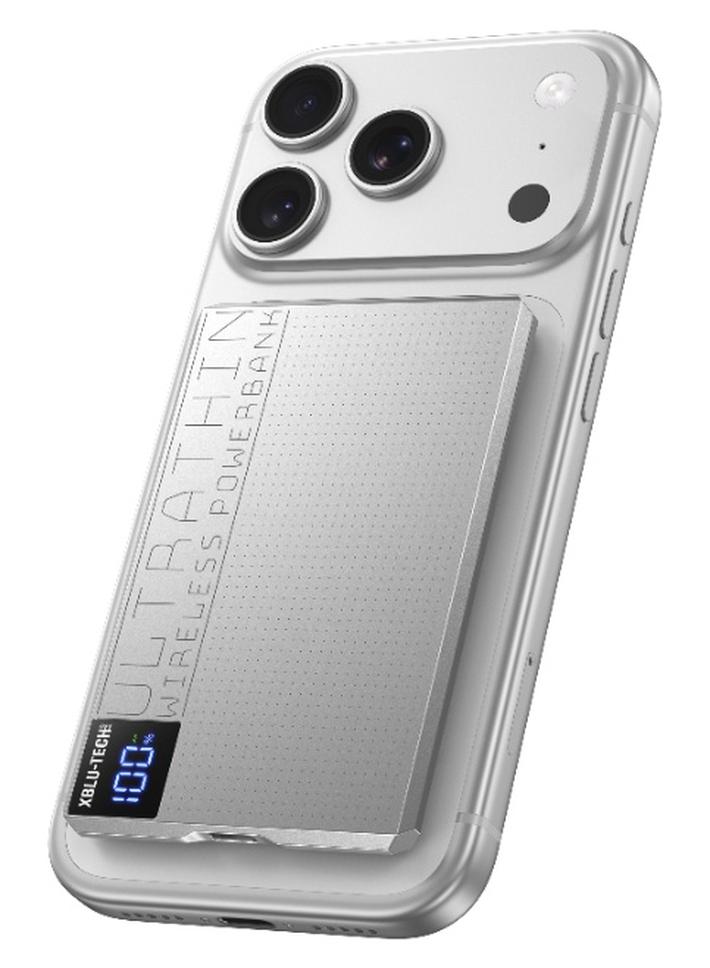 XBLU-TECH MP5 Ultra Thin Wireless Power Bank 5000mAh 15W Wireless 20W PD - Image 1