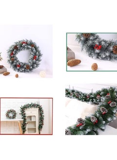 Artificial Wreath 270 Cm Outdoor Wreath Pine Tree Wreath Reddish Berries Cedar Cones Festive Decoration (C) - pzsku/ZAA26DD7A1B582F384CE8Z/45/_/1700620719/750748be-b717-4d12-b1b6-d12a3d4a2f87