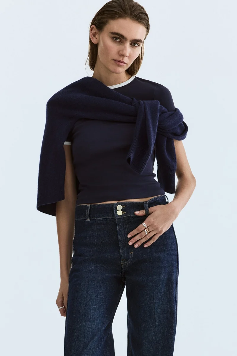 H&M Wide High Waist Jeans