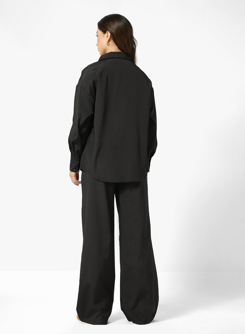 Ginger Oversize Shirt & Pant Coord Set - Image 2