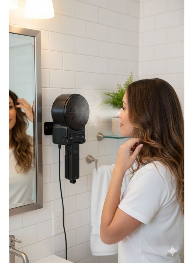 تيسكوم دفاية هواء حار ومجفف شعر F.I.X.O.N من TESCOM | جهاز 2-في-1 بمستويات حرارة متعددة | صناعة يابانية - Image 1