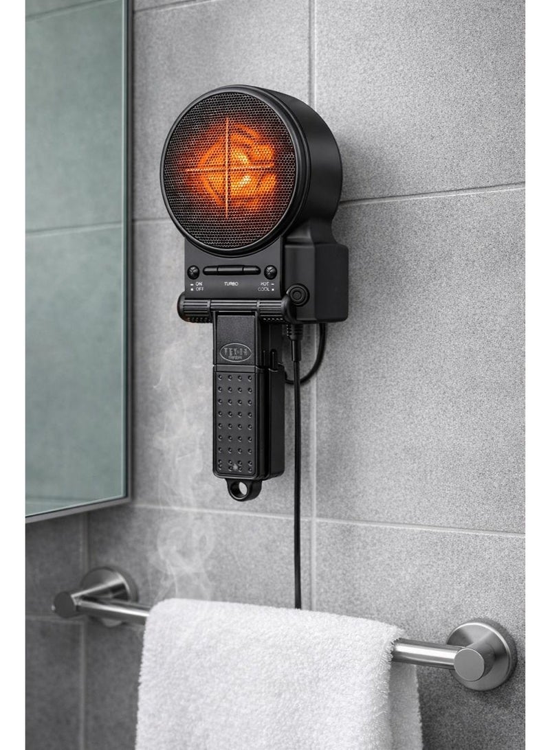 تيسكوم دفاية هواء حار ومجفف شعر F.I.X.O.N من TESCOM | جهاز 2-في-1 بمستويات حرارة متعددة | صناعة يابانية - Image 5